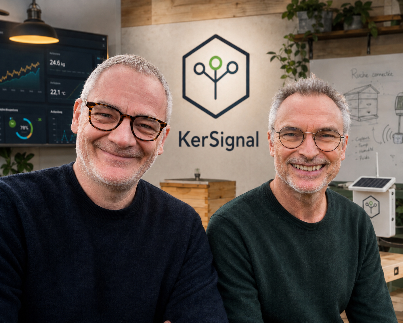 Maurice Martin and Franck Patte, co-founders of KerSignal